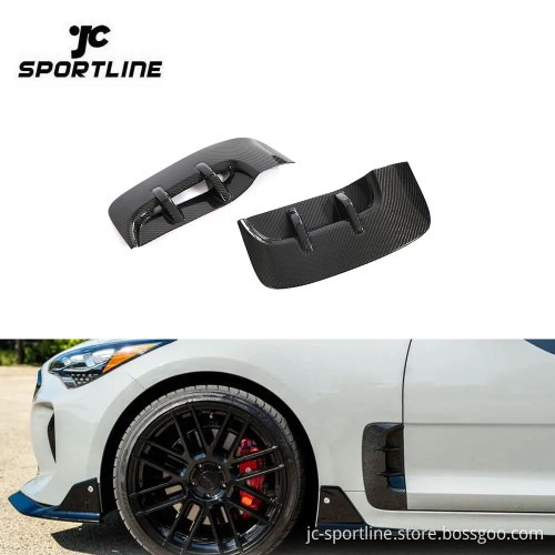Carbon Fiber Fender Vents for Kia Stinger 2018-2023 Side Cover Air Intake Scoop Trim